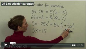 05 Sæt uden for parentes 