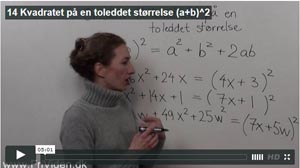 14 Kvadratet på en toleddet størrelse del1 