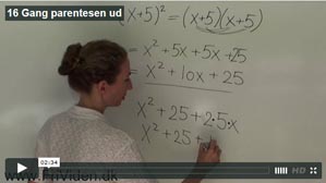 16 Gang parentesen ud